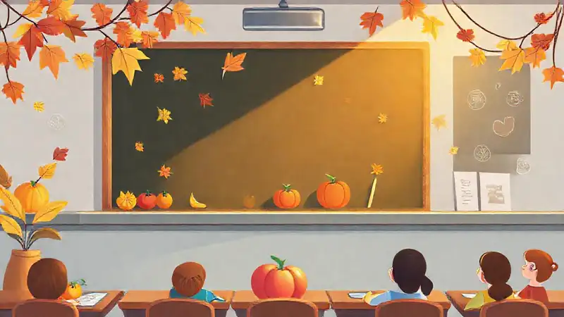 Un aula otoñal y acogedora