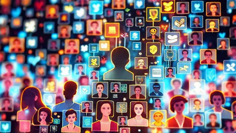 Una red social vibrante y dinámica