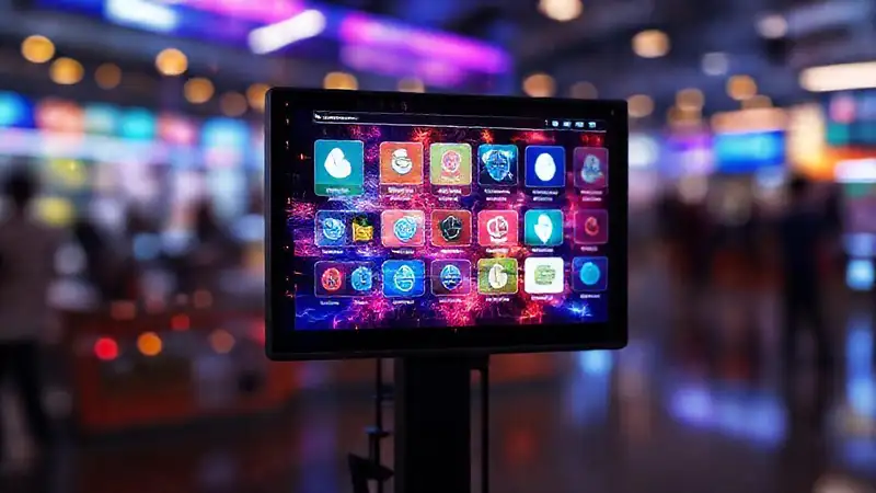 Pantalla digital futurista