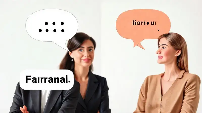 Reunión profesional con expresiones contrastantes