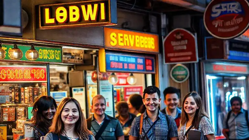 Una tienda local crea ambiente optimista