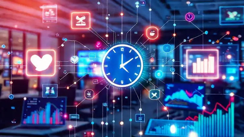 Redes sociales dinámicas brillan digitalmente