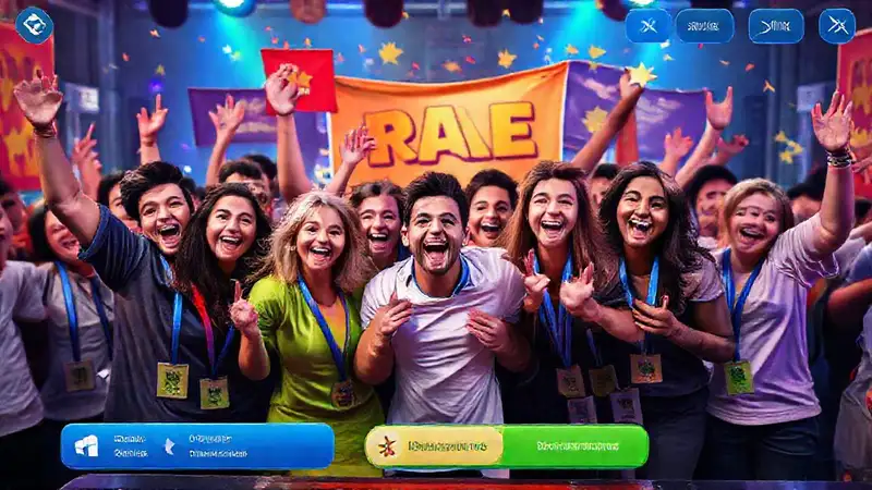 Celebración vibrante y competitiva en redes sociales