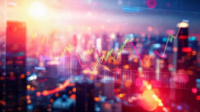 Gráficos financieros digitales