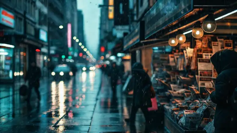 La ciudad llueve