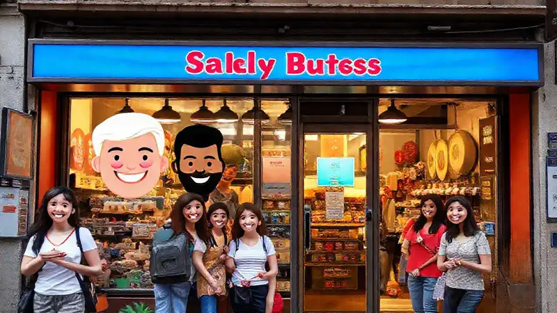 Una tienda alegre y digitalmente atractiva