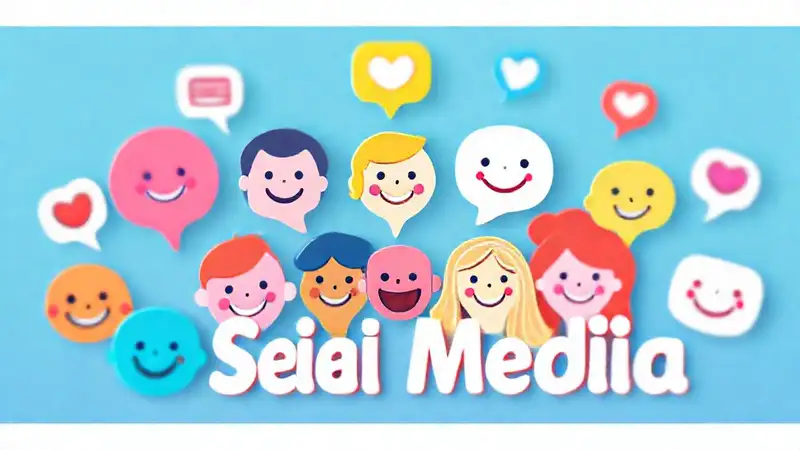 Iconos sociales vibrantes transmiten alegría optimista