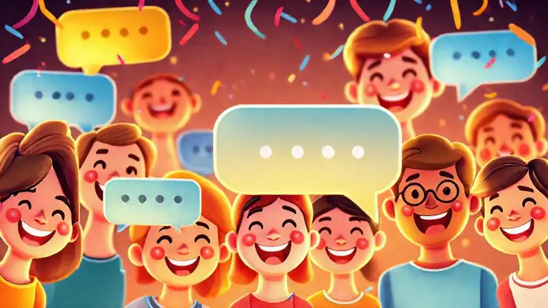 Comunicación alegre y festiva en digital