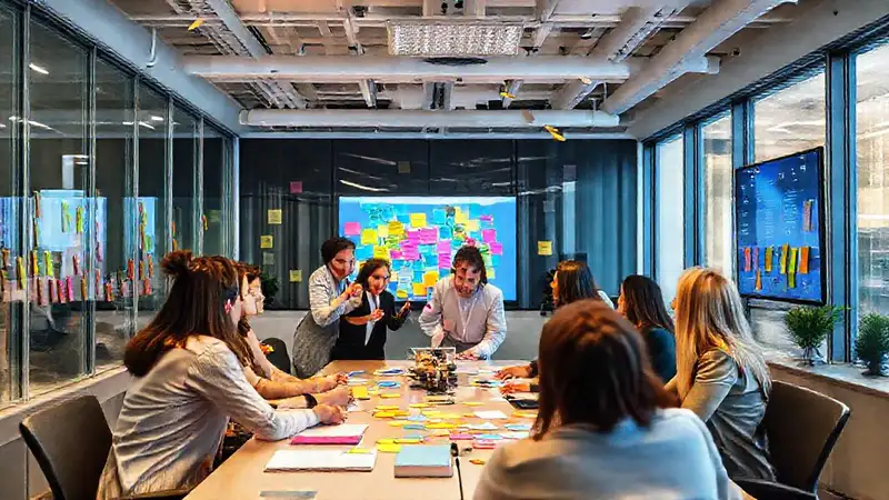 Equipo diverso genera ideas creativas