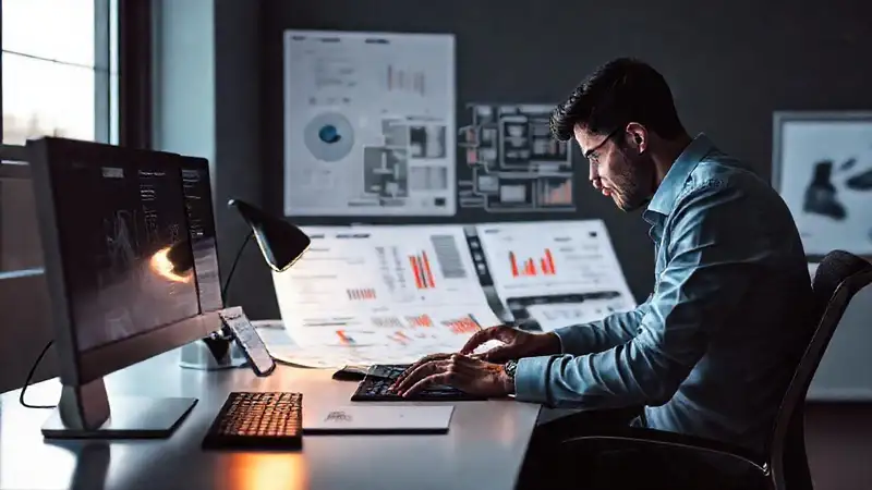 Un escritorio moderno muestra datos frustrantes