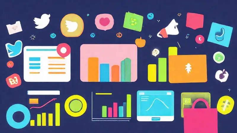 Marketing digital vibrante y visualmente atractivo