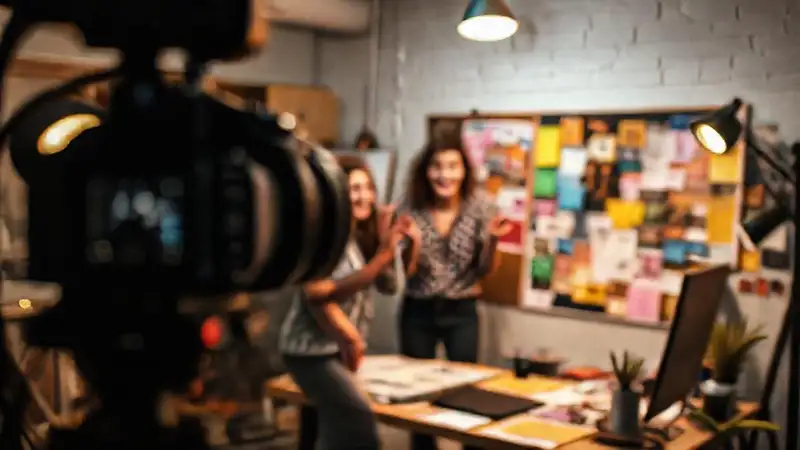 Equipo creativo discute ideas con entusiasmo