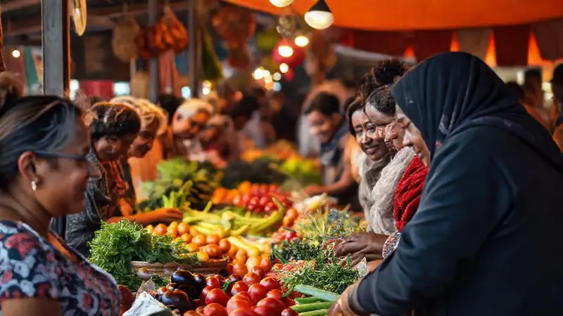El mercado local une a la comunidad