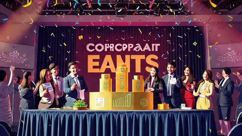 Evento corporativo: alegría