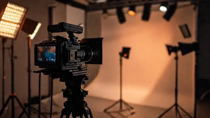 Configuración profesional de iluminación para vídeo