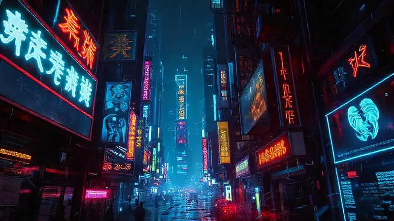 La ciudad cibernética es decadente y perturbadora