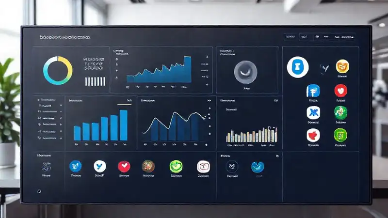 Panel digital informativo visualiza la marca