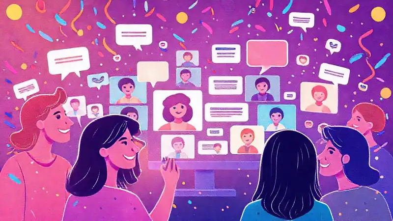 Transmisión en vivo: alegría digital y conexión