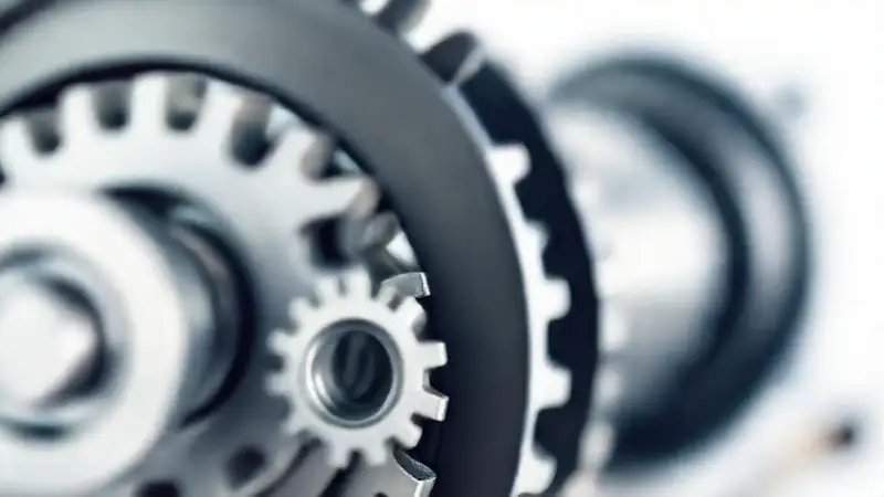 Engranajes abstractos simbolizan un producto pulido