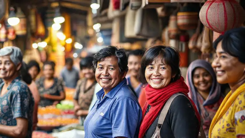 Mercado local: colores