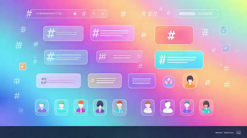Redes sociales modernas, vibrantes y dinámicas