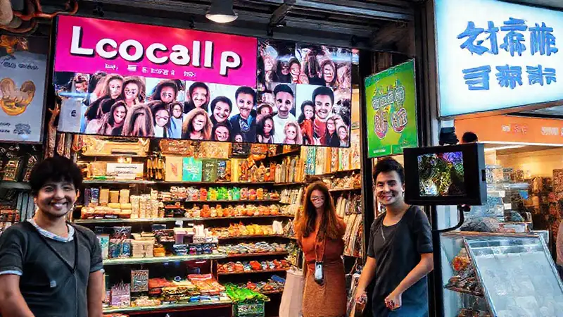 La tienda local brilla en vivo