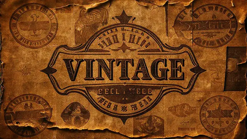 Un collage vintage, elegante y dramático