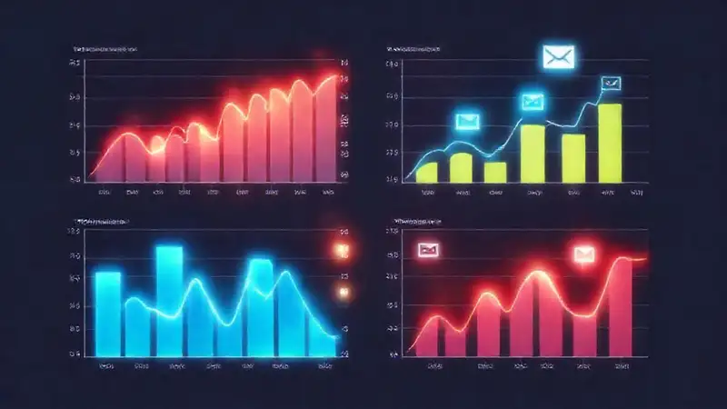 Gráficos digitales profesionales visualizan datos claros