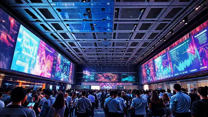 Un salón de conferencias moderno y dinámico