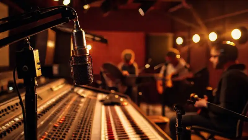 Estudio de grabación: sonido cálido y profesional