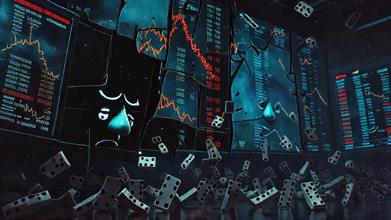 El mercado colapsó en caos digital