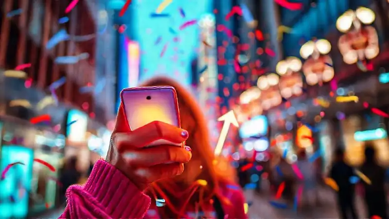 Influencer digital brilla en la ciudad