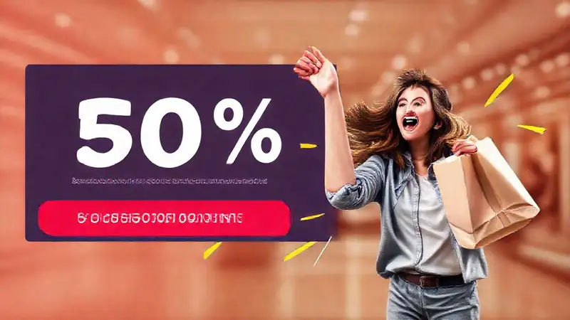 Un banner de descuento atractivo llama a la compra