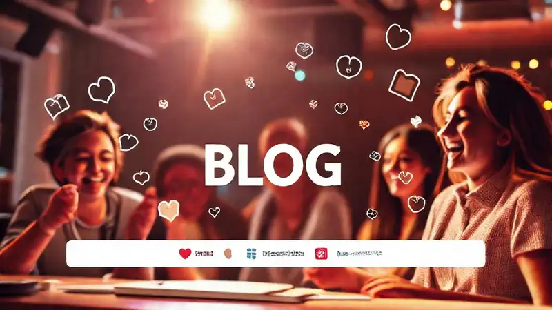 Un blog moderno transmite felicidad digital