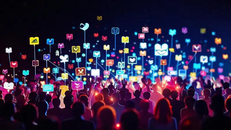 Redes sociales vibrantes conectan al mundo