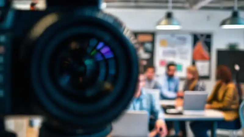 Equipo creativo en sesión profesional