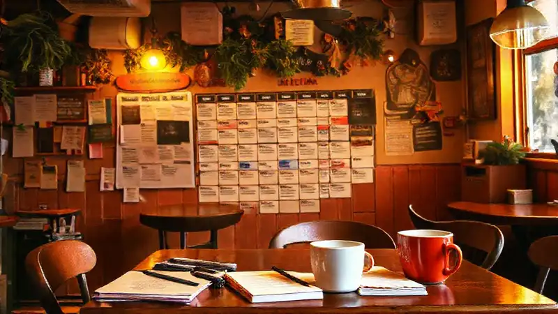 Un café acogedor organiza eventos vibrantes