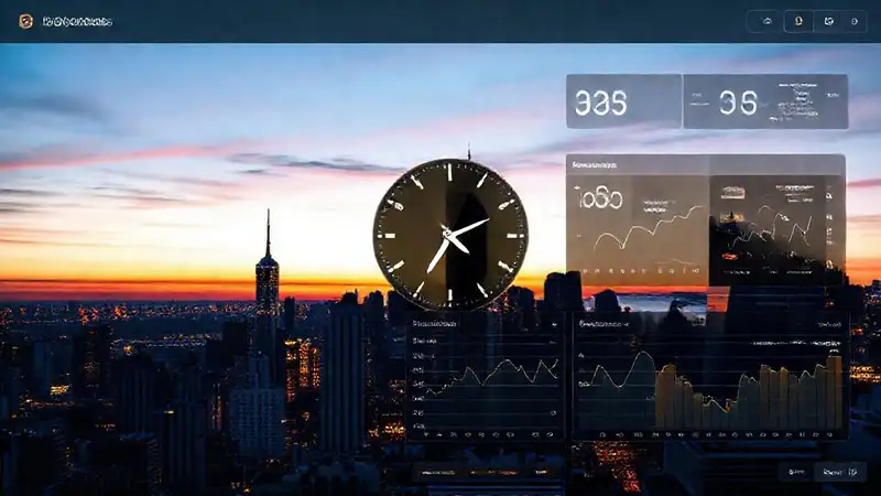 Un reloj digital analiza la ciudad