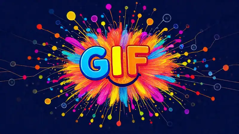 Una explosión gráfica alegre y dinámica