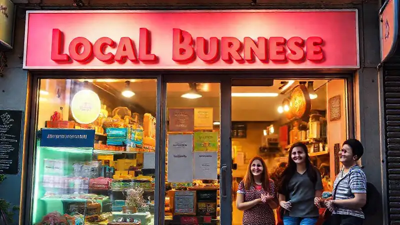 Una tienda local celebra con alegría