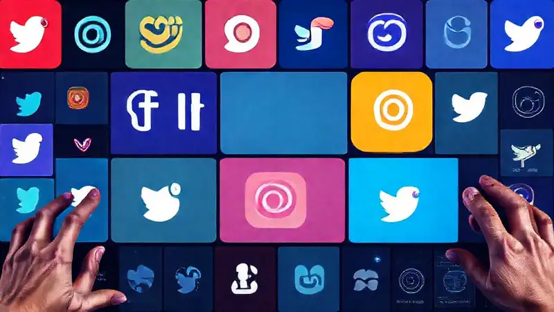 Redes sociales modernas y atractivas visualmente