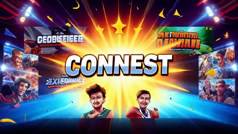 Promoción llamativa de juegos y eventos