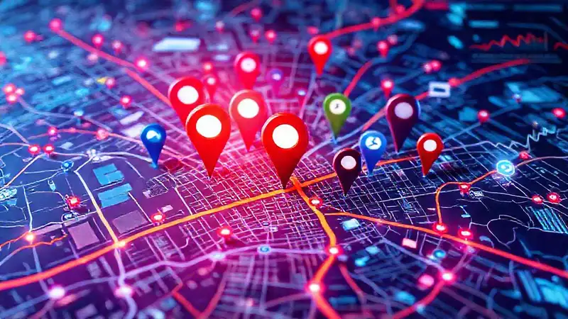 Mapa digital interactivo y colorido