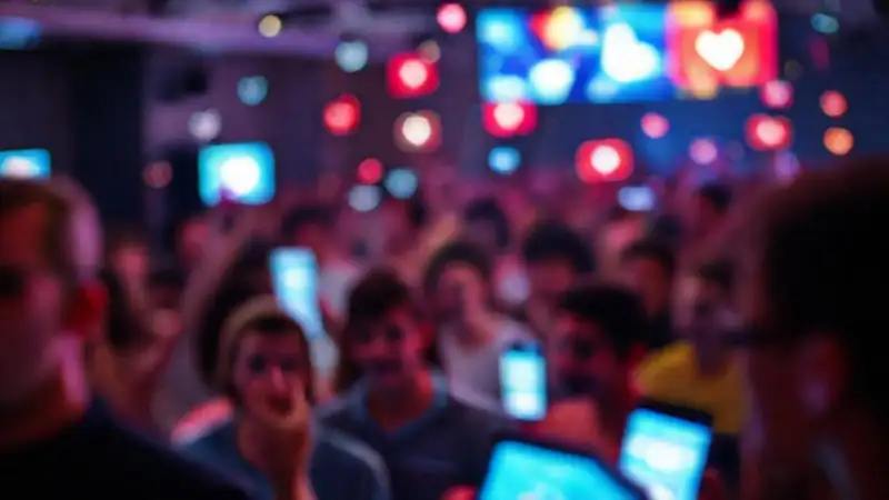Transmisión en vivo digitalmente interactiva y vibrante