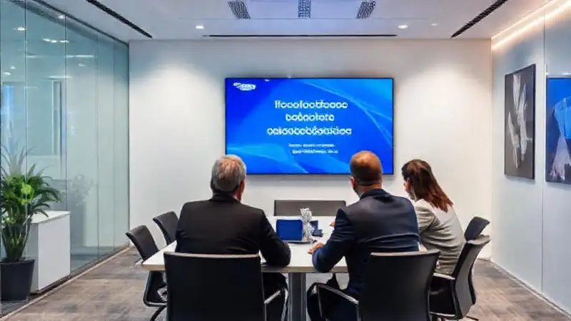 Reunión corporativa define la marca digital