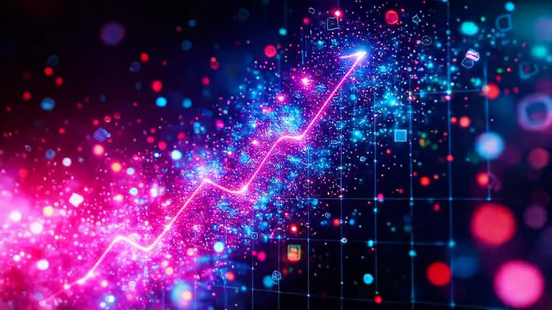 Explosión digital vibrante y atractiva