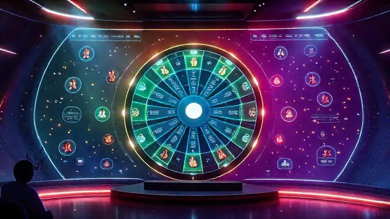 Una interfaz futurista celebra un premio digital