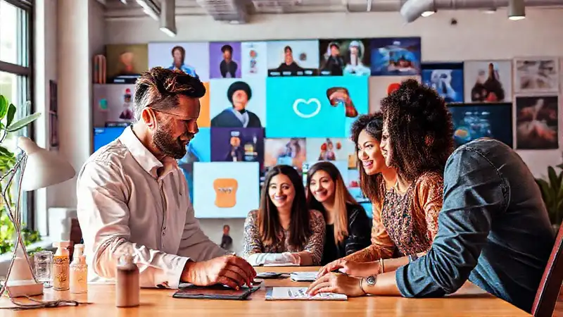 Marketing digital impulsado por influencers creativos