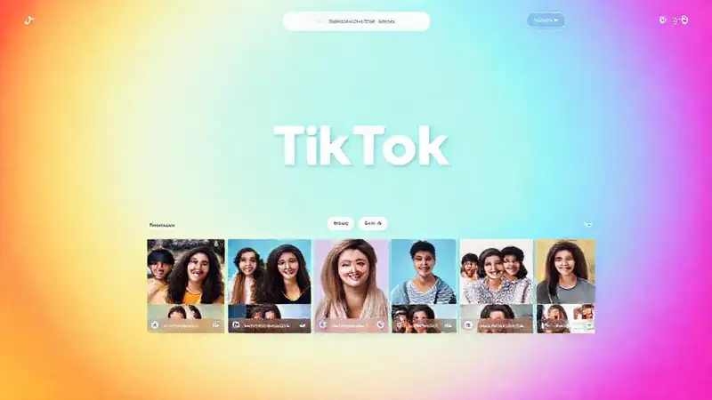 TikTok: interfaz vibrante y atractiva social