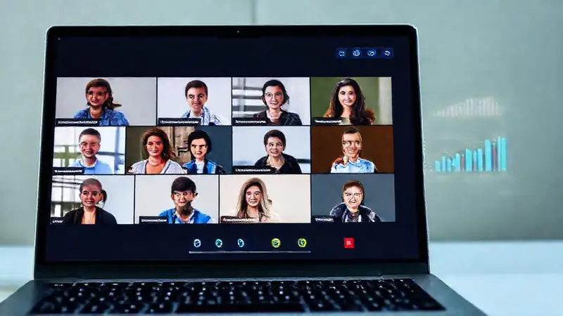 Interfaz webinar informativa y moderna